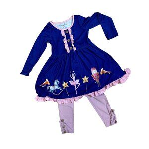 Millie Loves Lily Nutcracker Dress & Leggings Set 3T | Ballerina Holiday Outfit